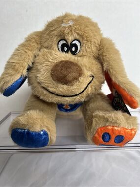 NY Mets Stuffed Puppy Floppy Ear Beige NYM Logo Genuine Merch Foco Cute 12" Long